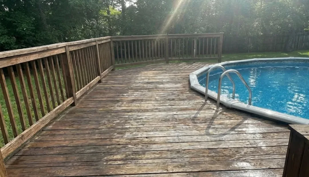 Avant - Terrasse en bois