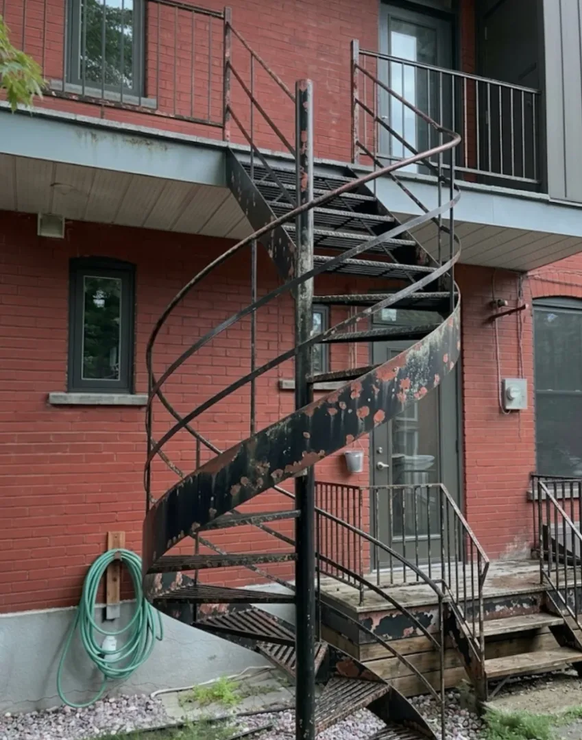 Avant - Escalier extérieur