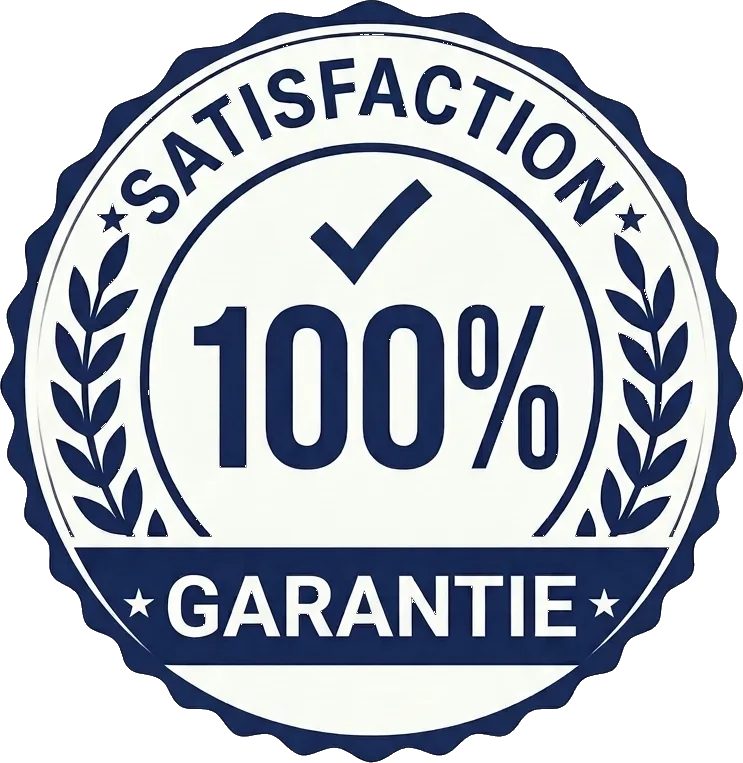 Sceau 100 % satisfaction garantie